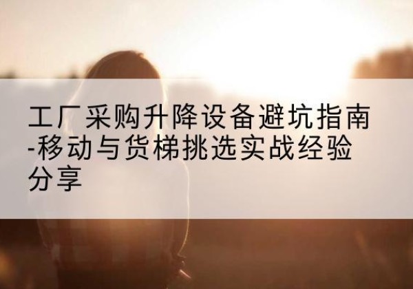 应城移动式升降机怎么选-工厂采购升降设备避坑指南-移动与货梯挑选实战经验分享