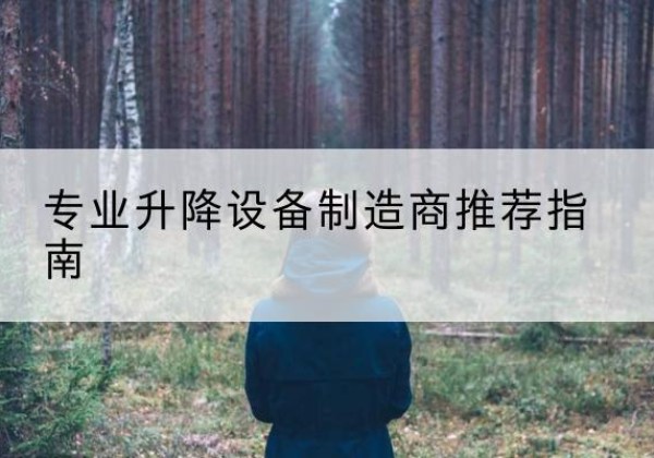 应城电动剪叉升降平台厂家-专业升降设备制造商推荐指南